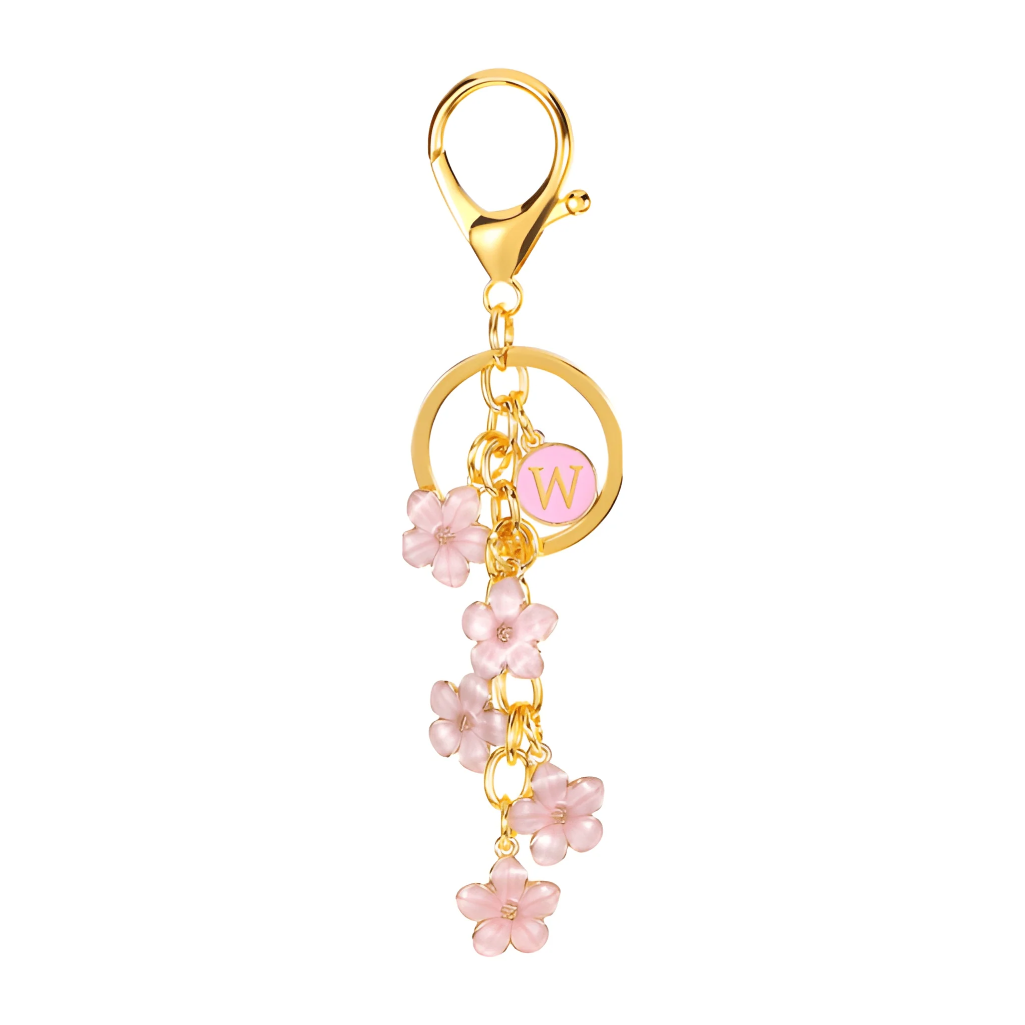 Daisy Flower Initial Letter - Bag Charm (Pink) - Image 23