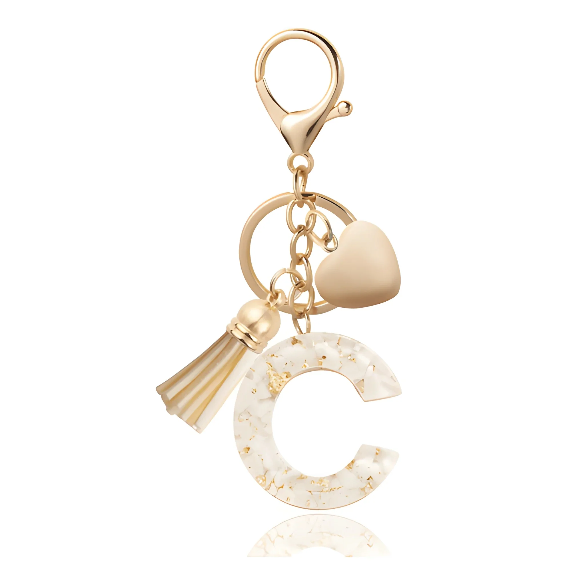 Golden Initial - Bag Charm - Image 3