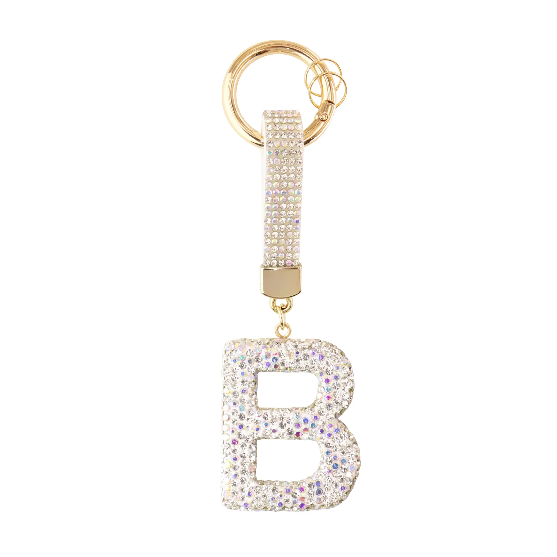 Sparkle Initial – Bag Charm (Silver) - Image 2
